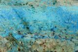 Polished Blue River Chrysocolla Slice - Arizona #167527-1